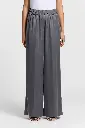 Diagonal Viscose Cupro Trousers