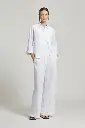 Palazzo Trousers In Pure Linen