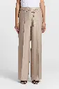 Palazzo Trousers In Viscose Linen