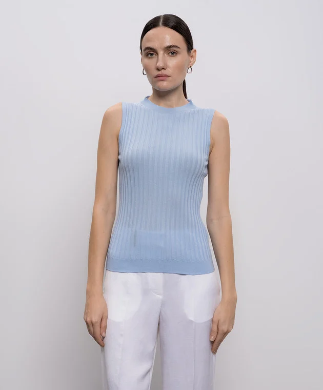 Modal and lurex blend top