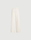 Dyed Denim Relaxed Trousers With Monili