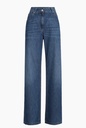 Lightweight denim baggy trousers with monili