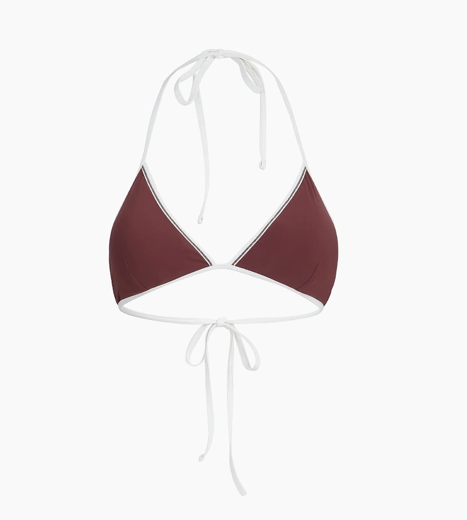 Techno Jersey Bikini Top With Monili