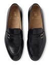 Soft Waxed Calfskin Loafers With Bit Detail