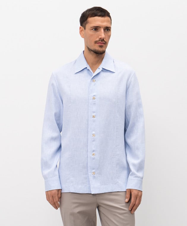 Blue Linen Shirt
