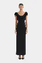 Marcelline Fringe Scoop Back Gown