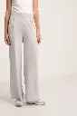 Palazzo Trousers In Cotton Silk Knit