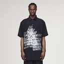 Y-3 Short-Sleeved Long Shirt With Placed Graphic