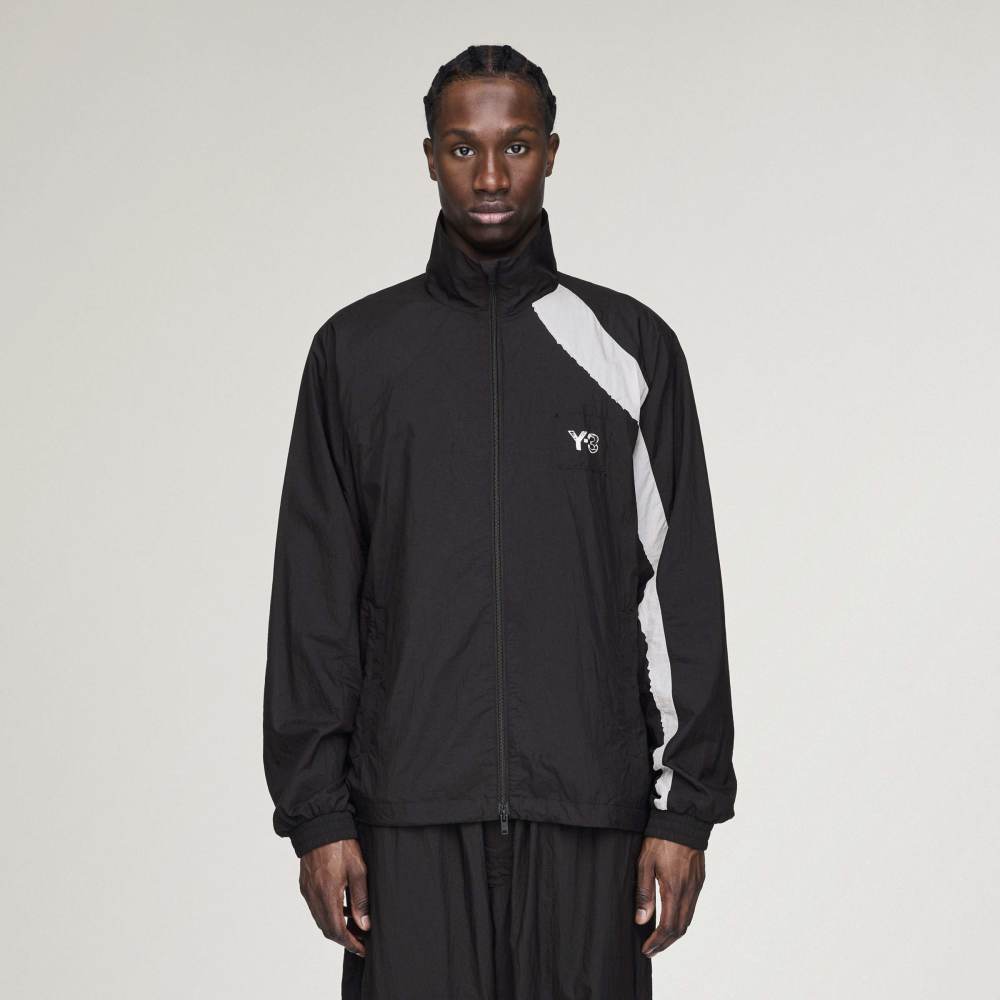 Y-3 Raw Edge 3 Stripes Nylon Shell Jacket 