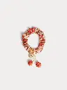 Elory Scrunchie with Pink Flowers