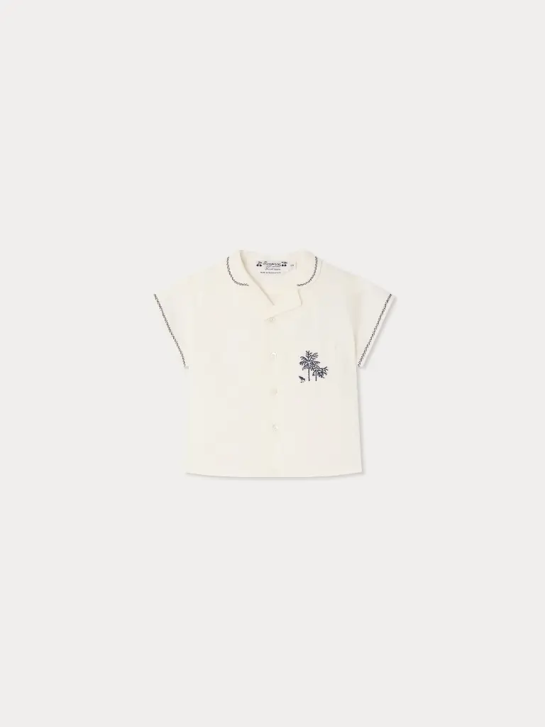 Lennar Embroidered Organic Cotton Poplin Shirt
