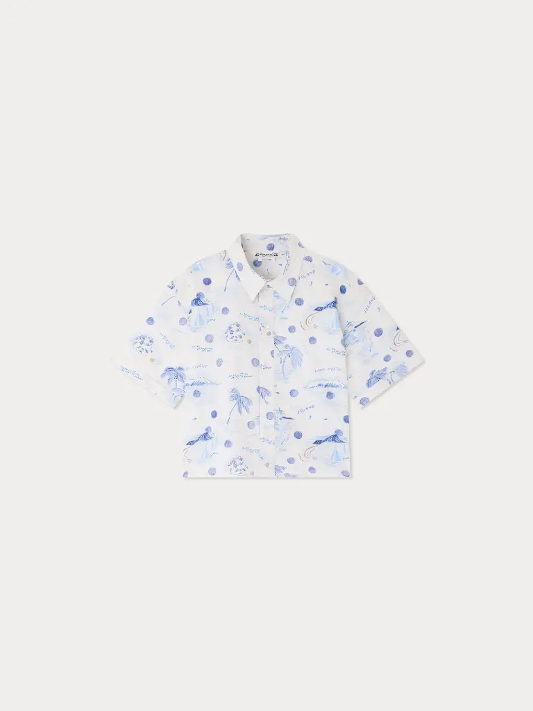 Erian shirt in organic cotton poplin
