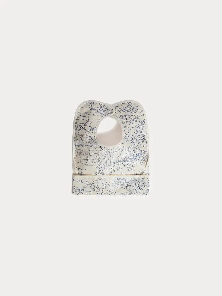 Clip Coated Bib in Liberty Organic Cotton Fabric