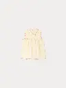 Lexi Smocked and Hand Embroidered Blouse