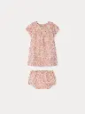 Cachouli Dress with Balloon Sleeves 