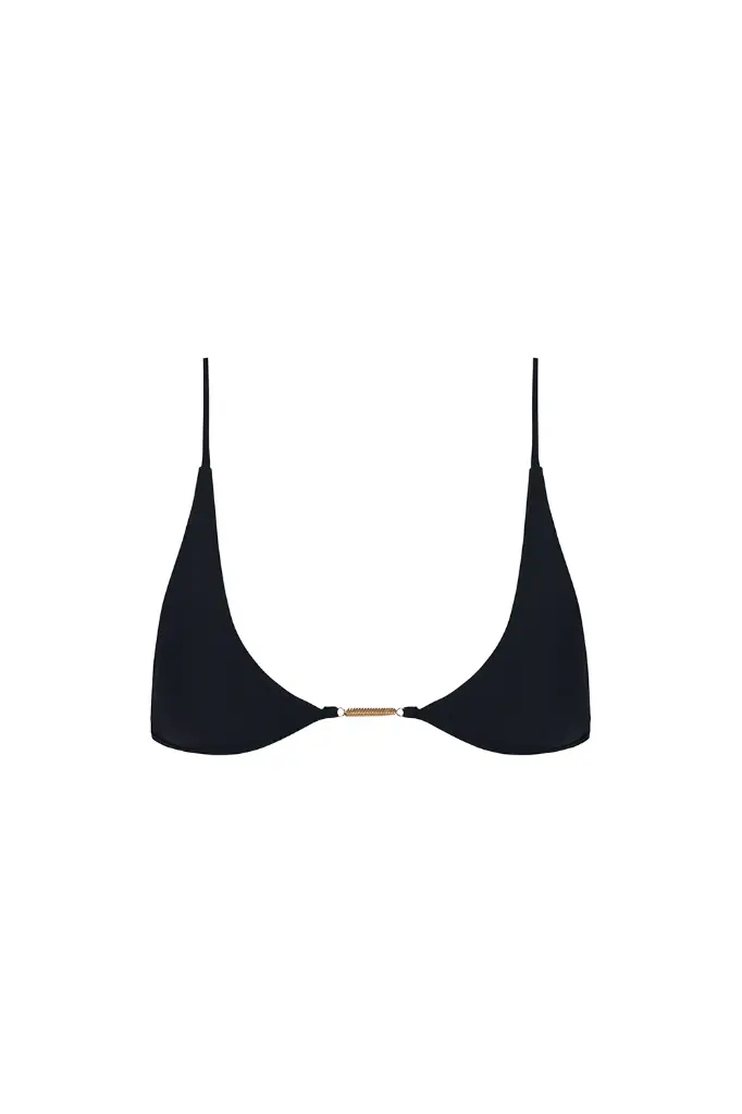 Universo Chain Bralette in Black Compression