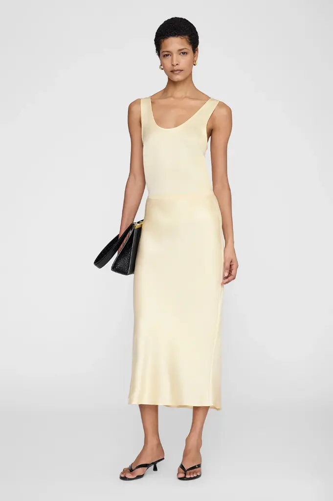 Bar Silk Skirt
