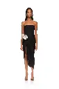 Crystal Leaf and Draped Skirt Corset Dress