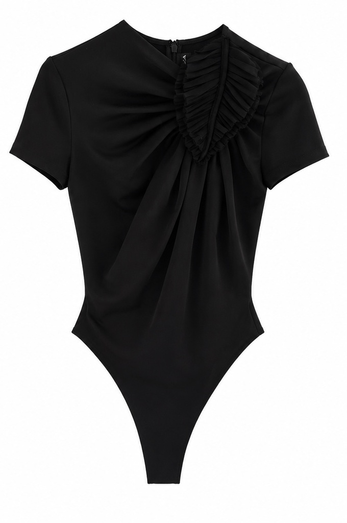 Pleated Leaf Bodysuit