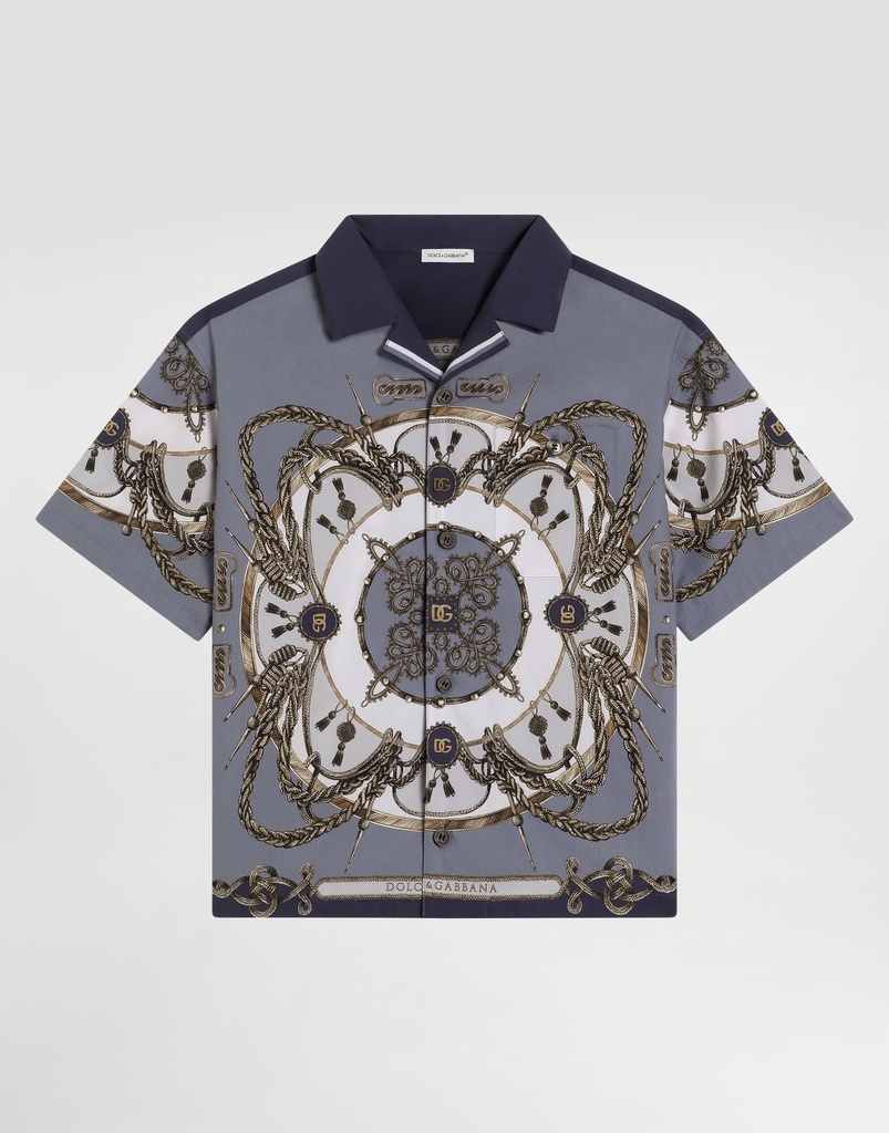 Cargo-Print Poplin Shirt