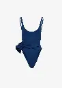 Flower Scoop Neck Swimsuit 