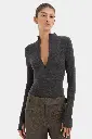 Mikkel Zip Long Sleeve Top