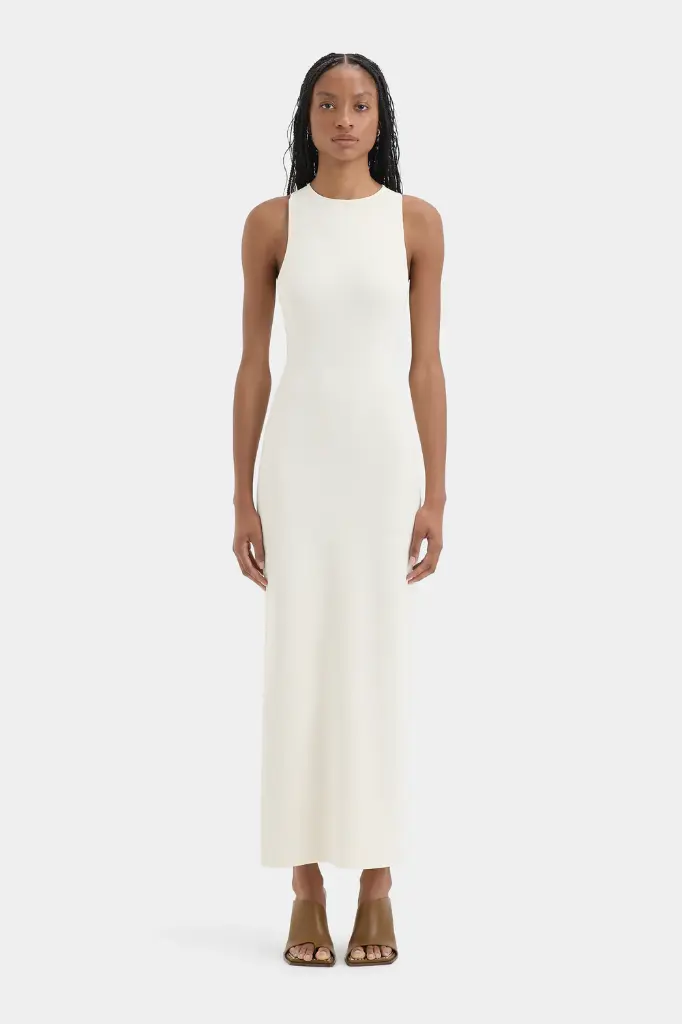 Sabah Cross Back Midi Dress