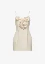Cotton Flower Detail Mini Beach Dress