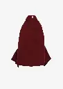 Open Back Halterneck Top in Burgundy