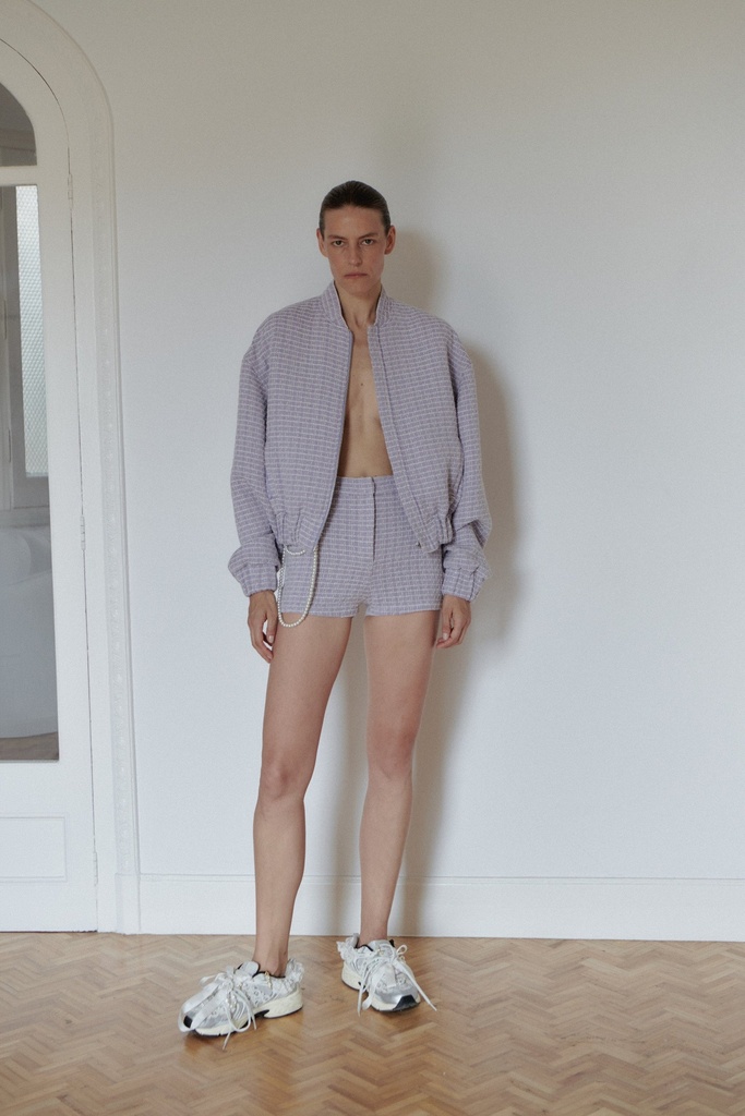 Lilac Wool Tweed Jacket