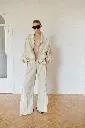 Light Beige Water Resistant Track Pants 
