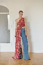 Flower Print Chiffon Top