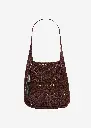 Crochet Tote Bag in Brown