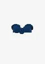 Sculptural Bandeau Swim Top in Blue