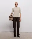 RUTH Stand collar cashmere top