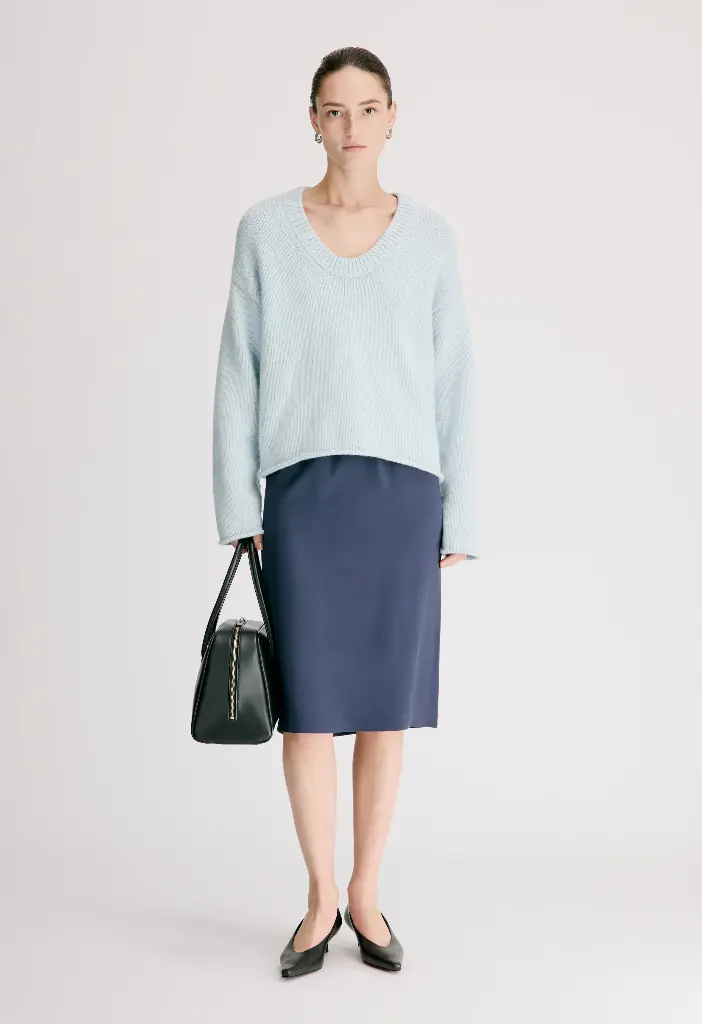 DERRY LDS U neck cashmere sweater