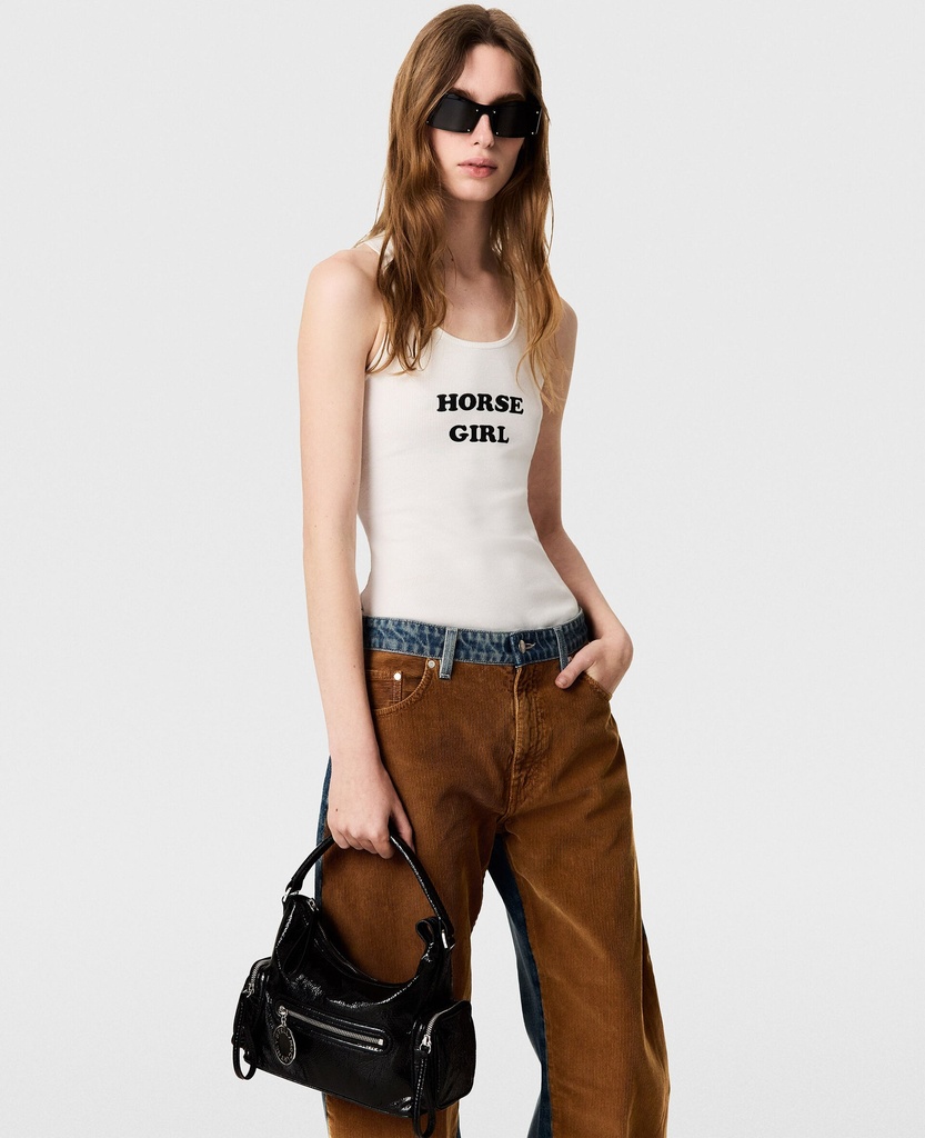 Horse Girl Graphic Cotton Tank Top