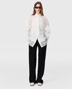 Poplin Shirt with Lace Panels