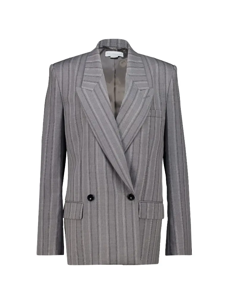 Jacket with Thin Stripes Pattern 
