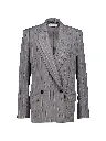 Jacket with Thin Stripes Pattern 