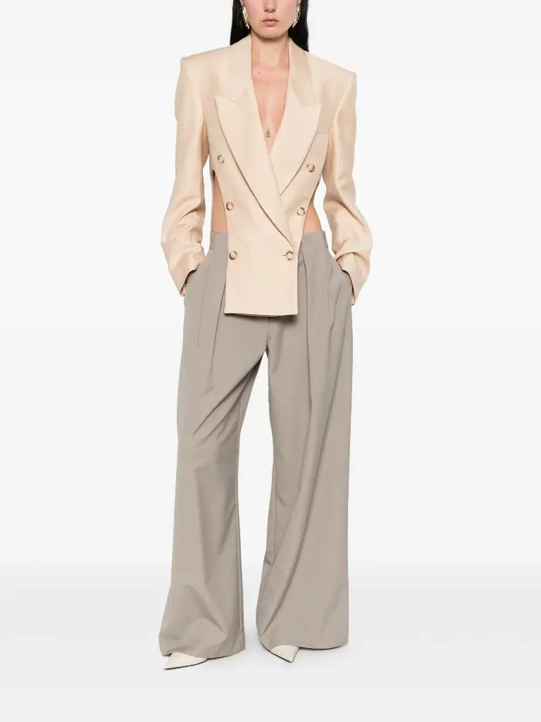 Double Breasted Cut-Out Blazer