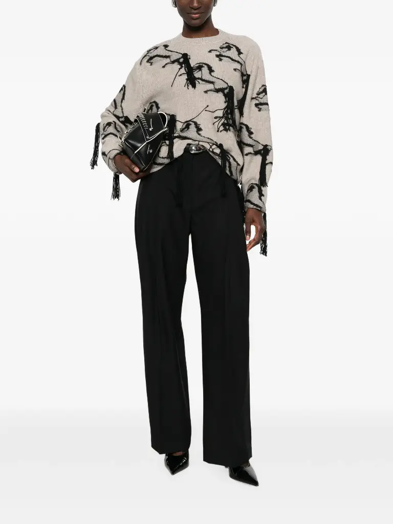 Lightweight Straight Canvas Trousers