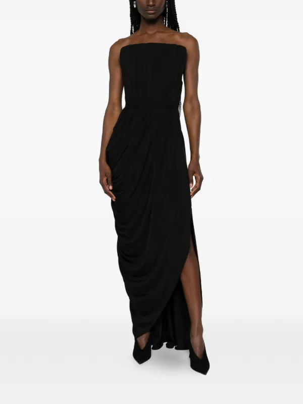 Crepe Jersey Square Neck Gown
