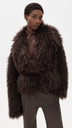 Hathi Belted Faux-Fur Jacket