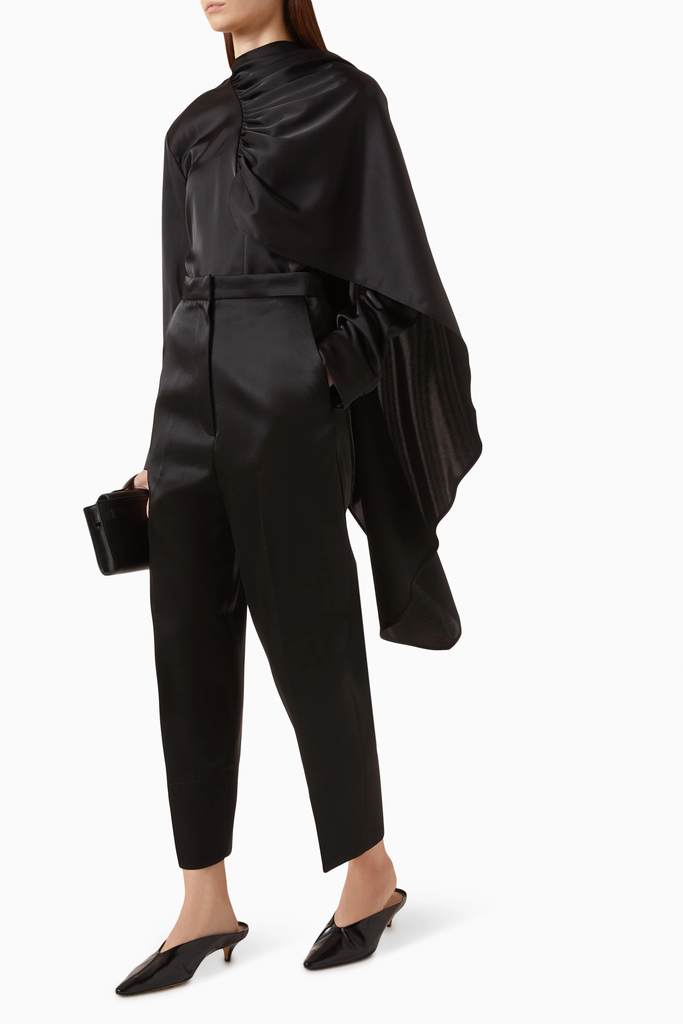 Koa Scarf Satin Blouse