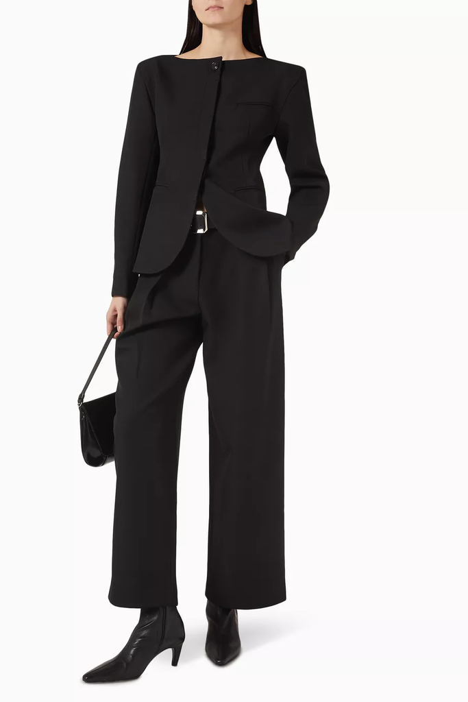 Matteo Belted Tuck Trousers