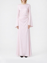Crewneck Draped Long Dress