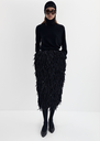 Wool Draped Turtleneck