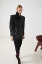 Faux Leather Blazer 