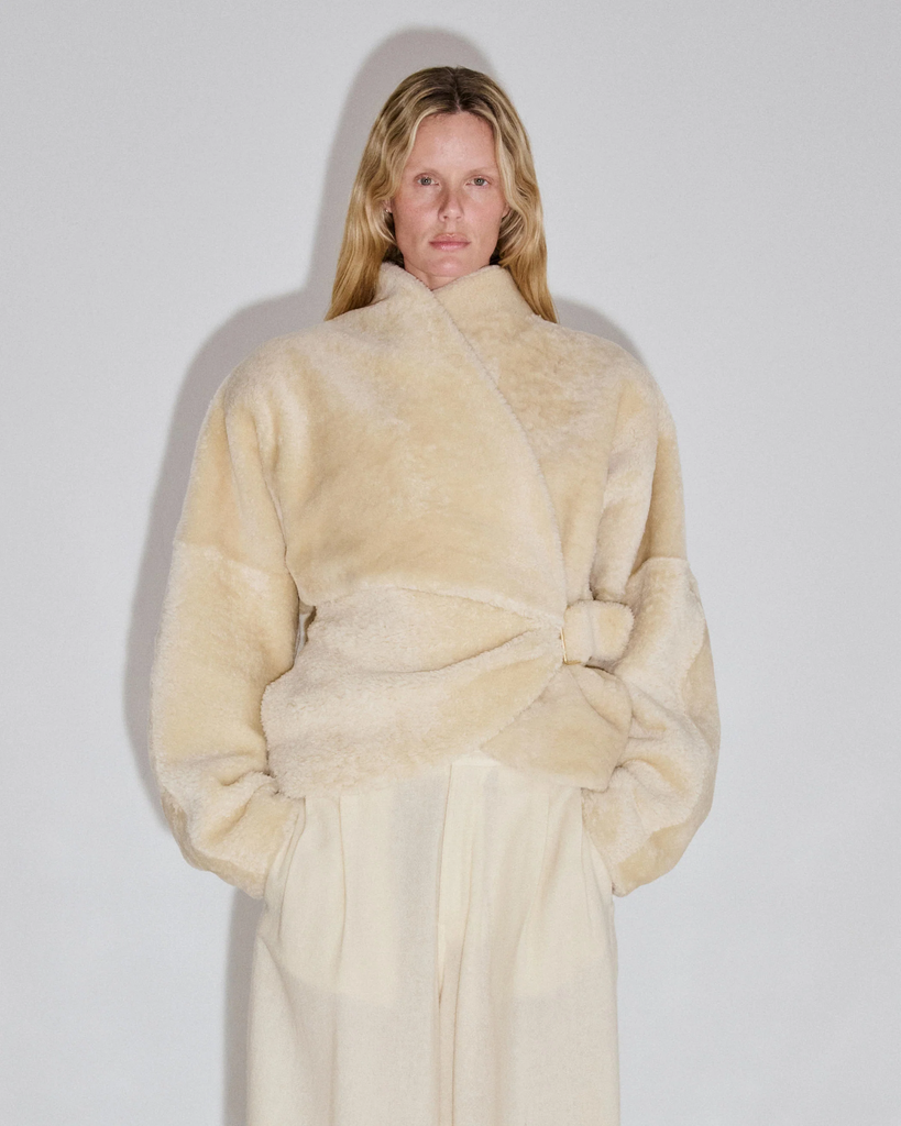 Cindy Faux Shearling Contour Jacket